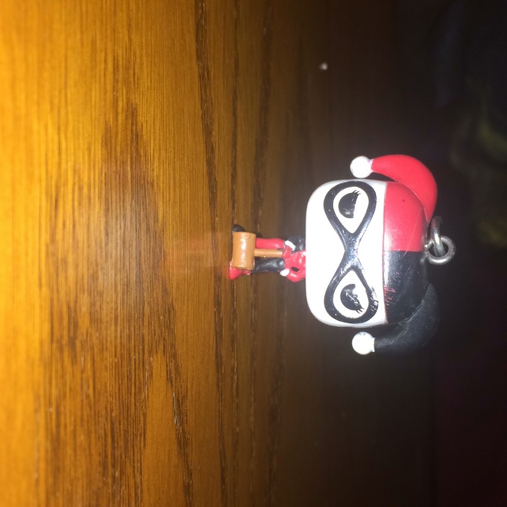 Harley Quinn key chain charm